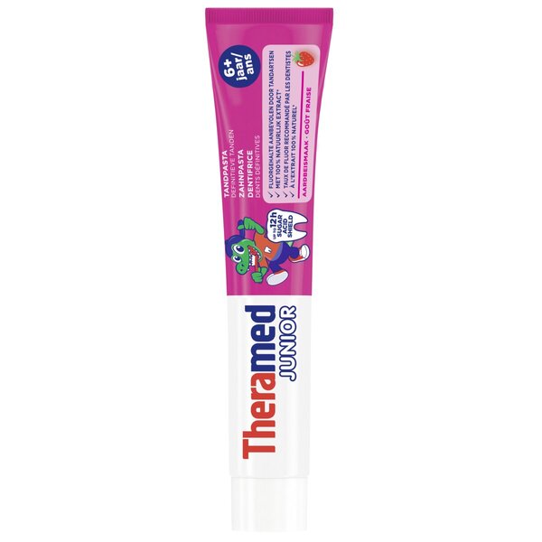 Theramed Junior 6+ år jordgubbssmak tandkräm 75 ml