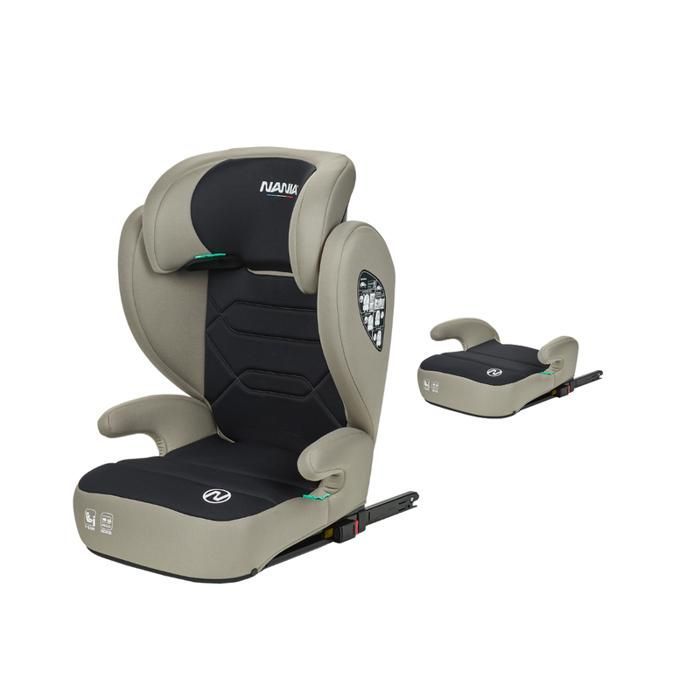 Silla de coche infantil NANIA Bogotá 2 en 1 Isofix, I-Size 100-150 cm - 4-12 años - Reposacabezas ajustable - Instalación Isofix o con cinturón de seguridad