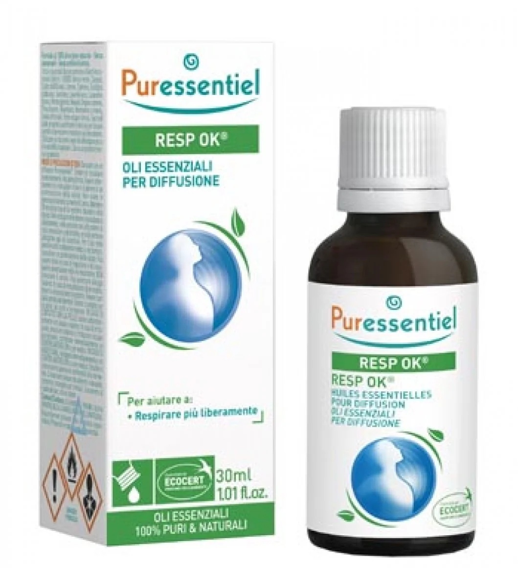 PURESSENTIEL Puressentiel Ecocert Resp Ok etherische oliën voor verdamping 30 ml Voor een vrijere ademhaling