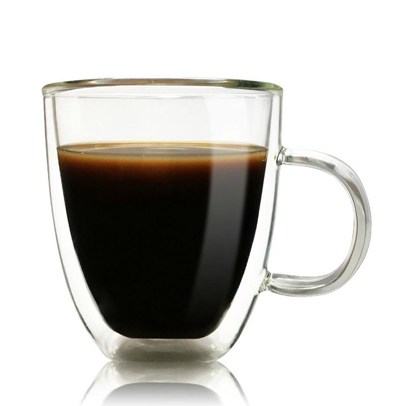 Mug Bodum en verre résistant à la chaleur, double paroi, contenant du bore, 350 ml.