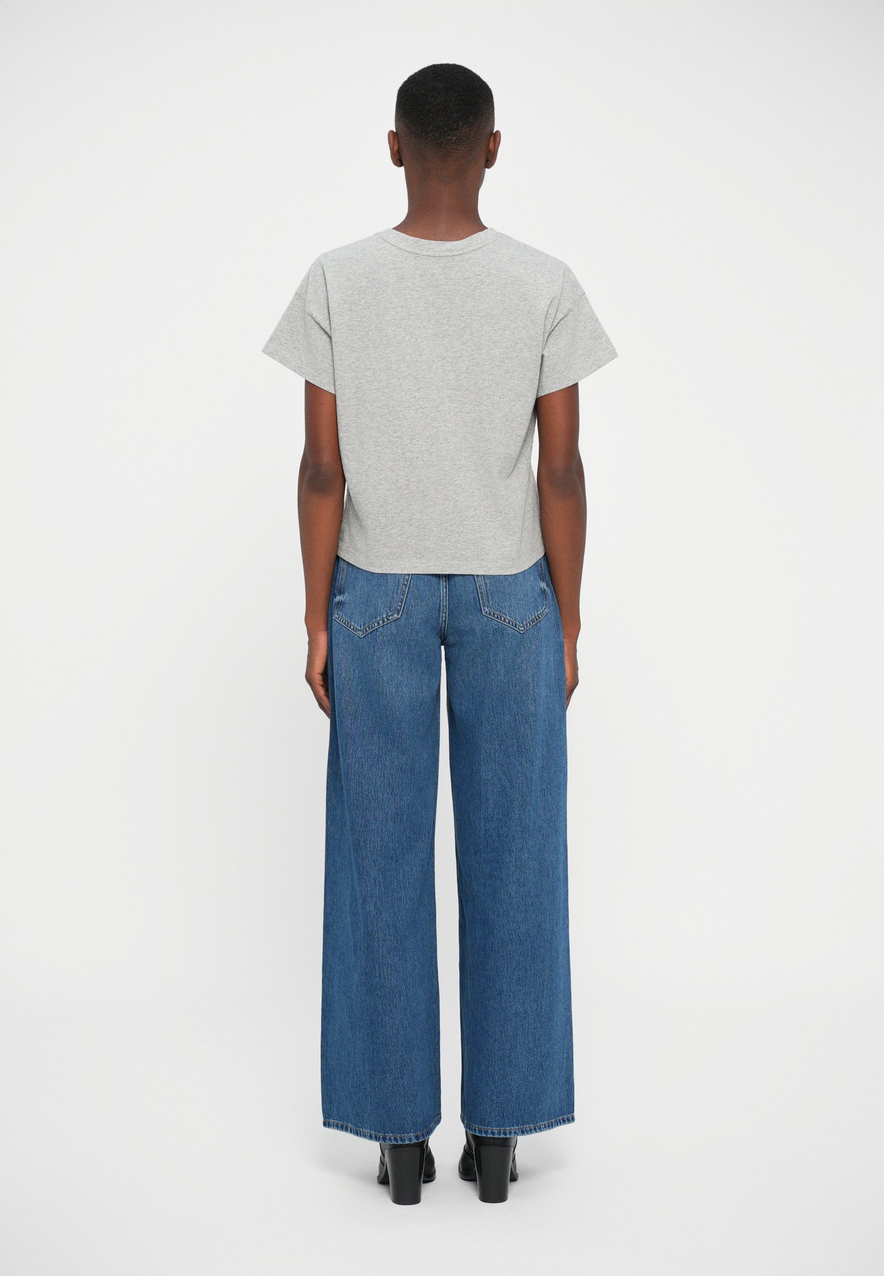 Rag & Bone Kelly Boxy T-shirt - Basic T-shirt - grijs