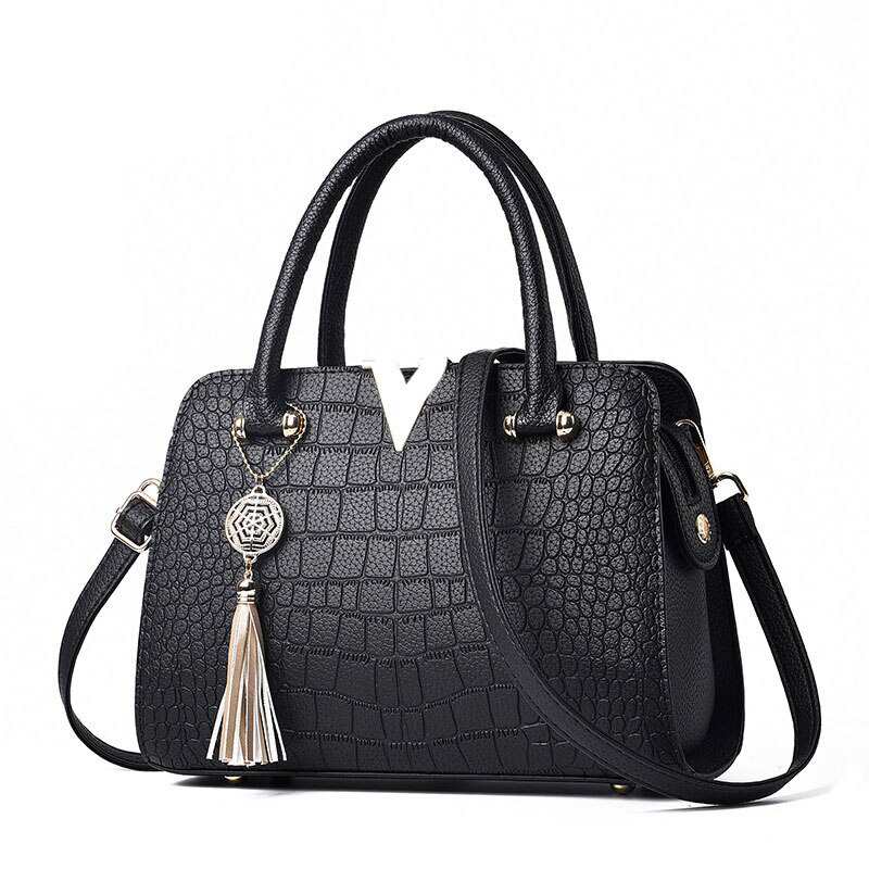 borsa a tracolla in pelle di coccodrillo economica borsa tote da donna in cotone alla moda grande capacità borse di lusso firmate da donna