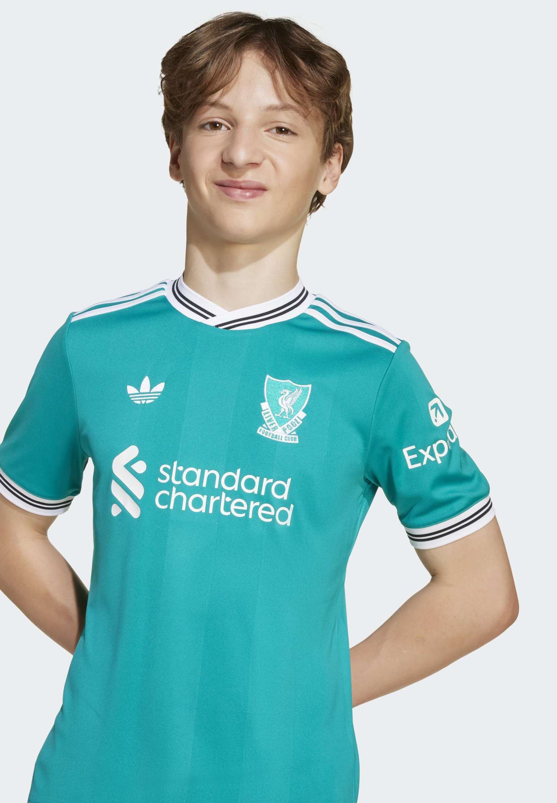 Camisa adidas Performance LIVERPOOL FC 25/26 TERCEIRA CAMISA UNISSEX - Uniforme do Clube - verde-mar