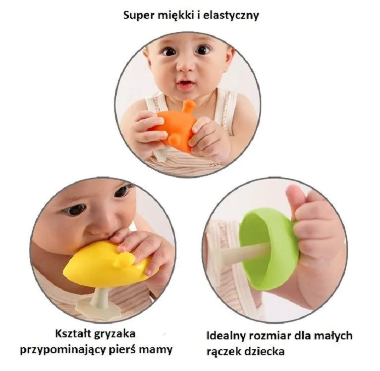 Mombella Gryzak Uspokajający Mushroom Green