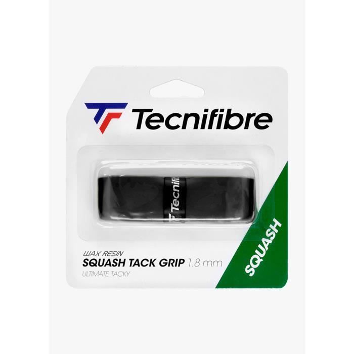 Verpakking van 12 Tecnifibre grips van gewaxte hars - zwart - One Size