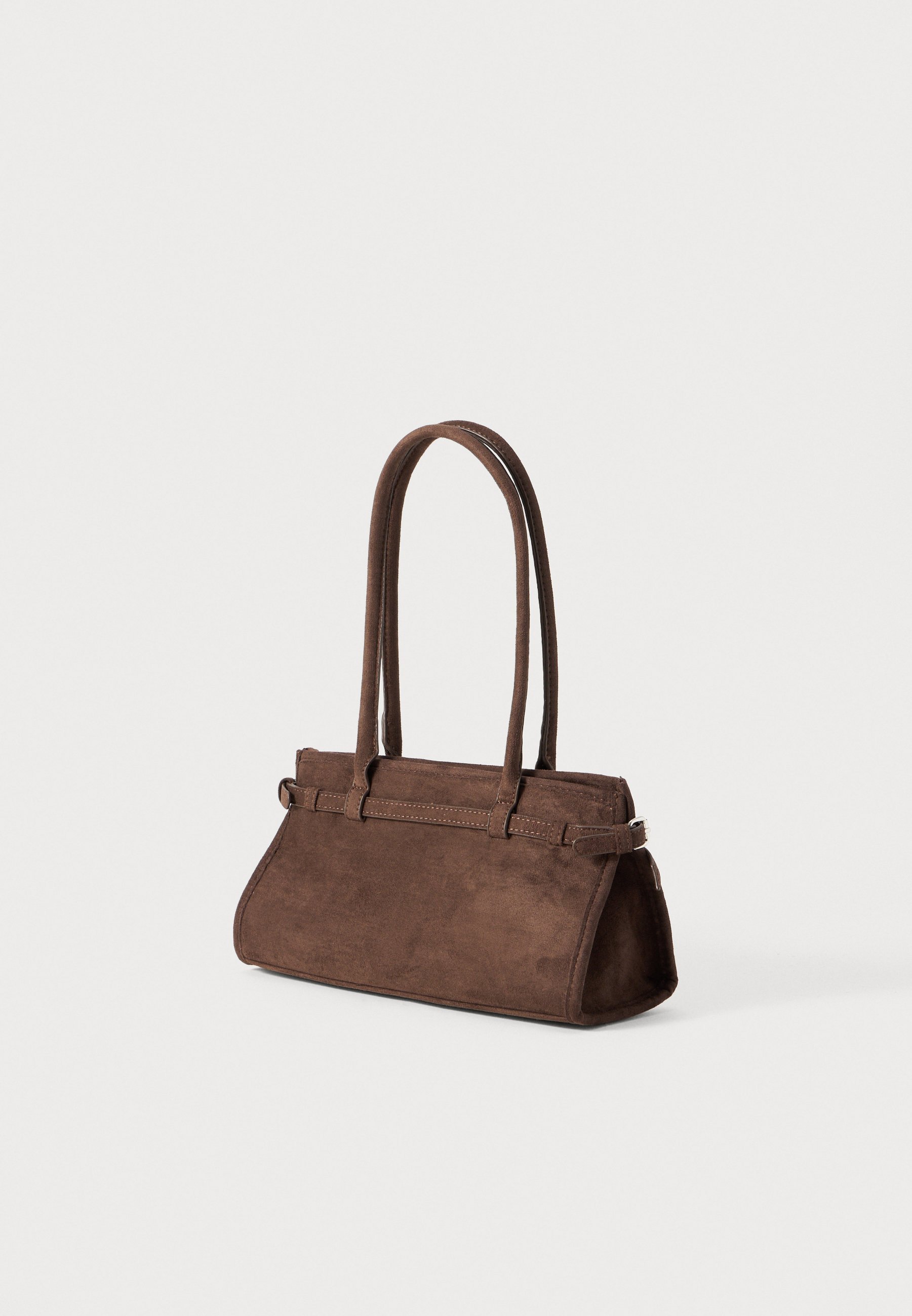 Gina Tricot BUCKEL SHOULDER BAG - Sac à main - dark brown