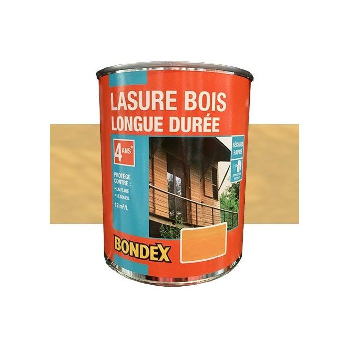 Tinte para madera BONDEX de larga duración, 4 años, roble claro, 0,75 L