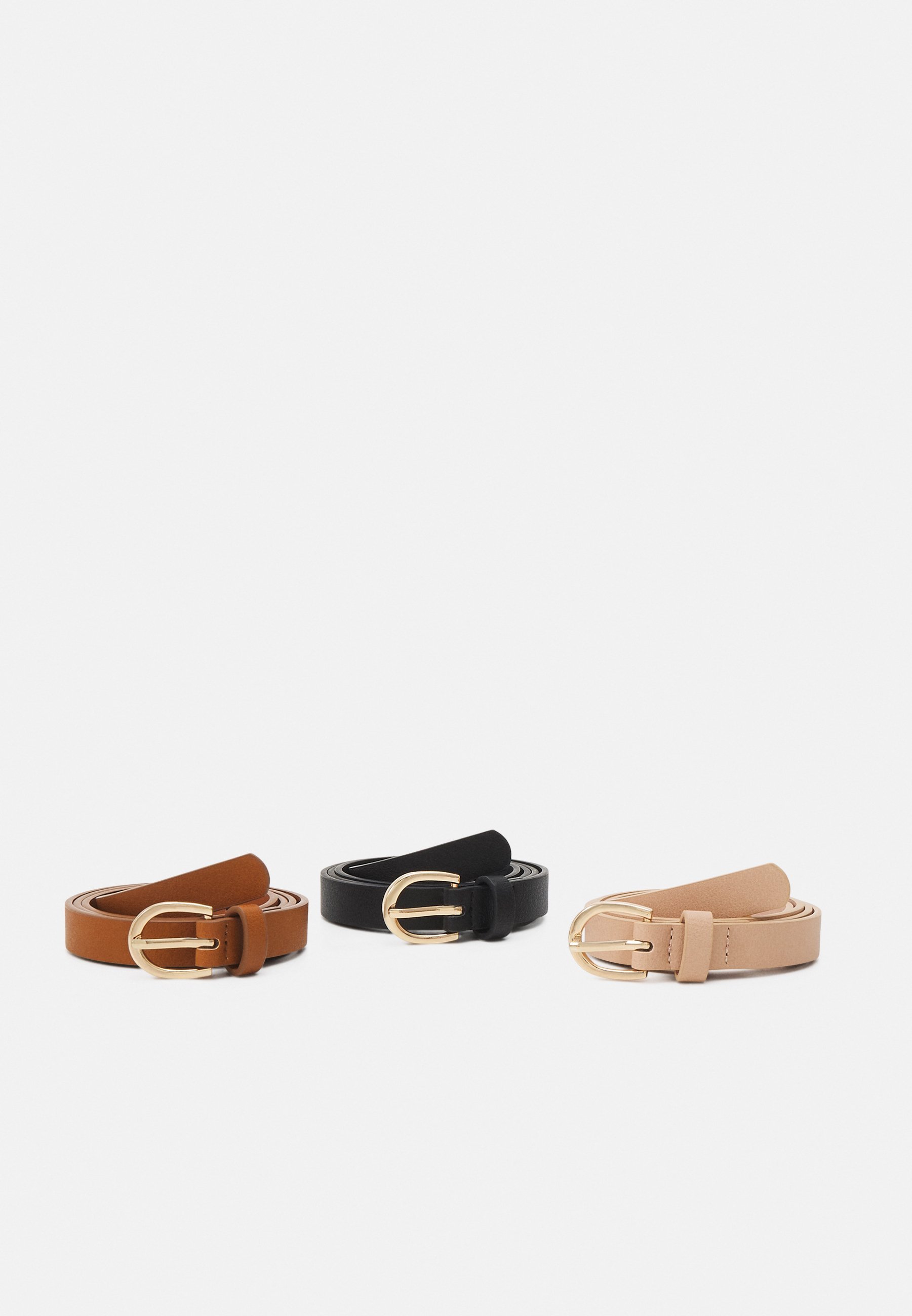 Anna Field 3-delige set - Riem - zwart/lichtroze/cognac