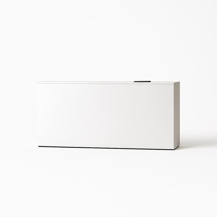 Mueble para TV 2 en 1 - Diseño: Madera blanca - Mueble para TV retráctil con mando a distancia inalámbrico