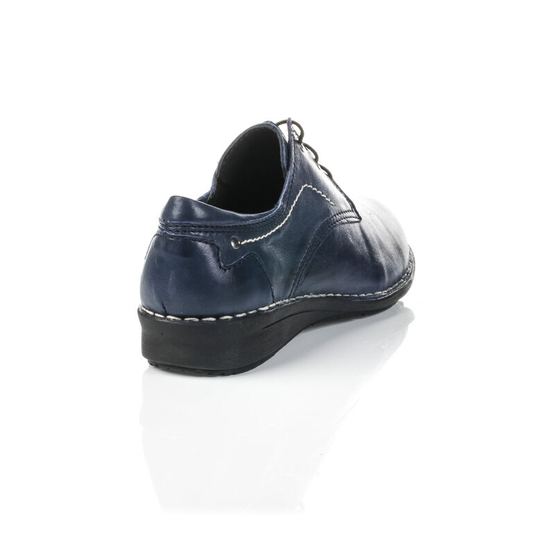 Damskie niebieskie buty sznurowane / buty typu derby