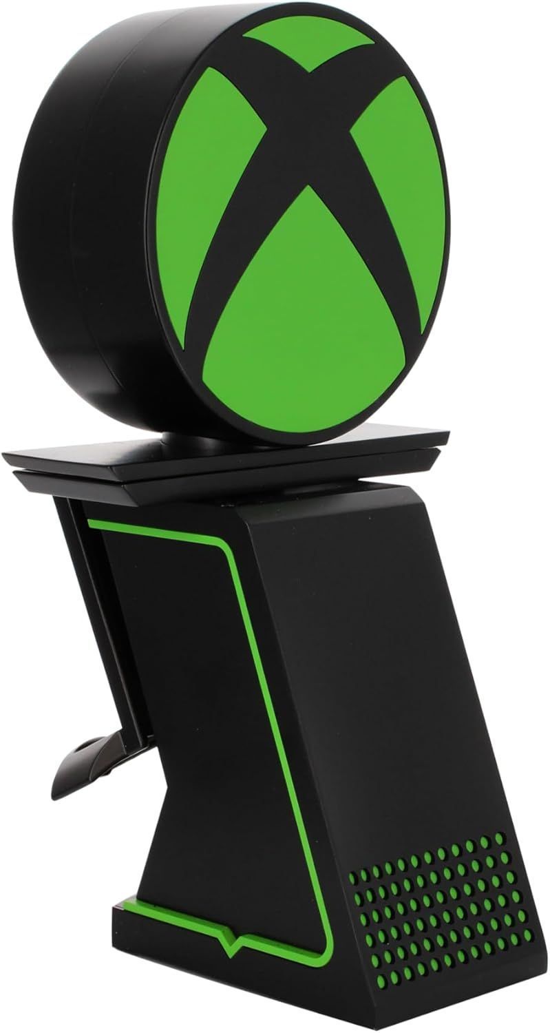 Figura con el logo de Xbox Ikon - EXQUISITE GAMING - Cable Guys - Soporte para auriculares, smartphone o accesorios pequeños - 25 cm