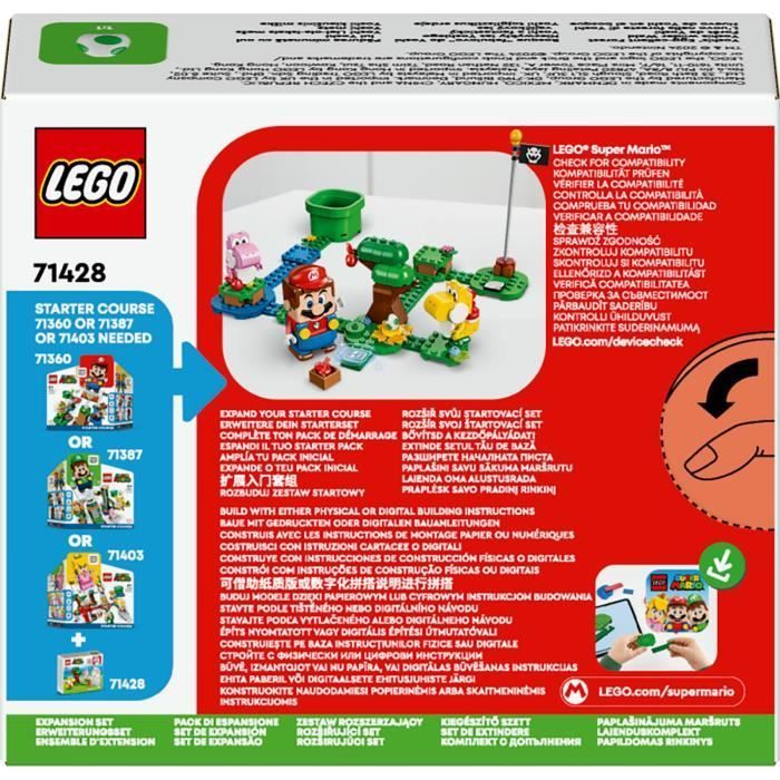 LEGO® 71428 Super Mario Ensemble d'Extension Forêt de Yoshi, Jouet pour Enfants avec 2 Figurines Yoshi