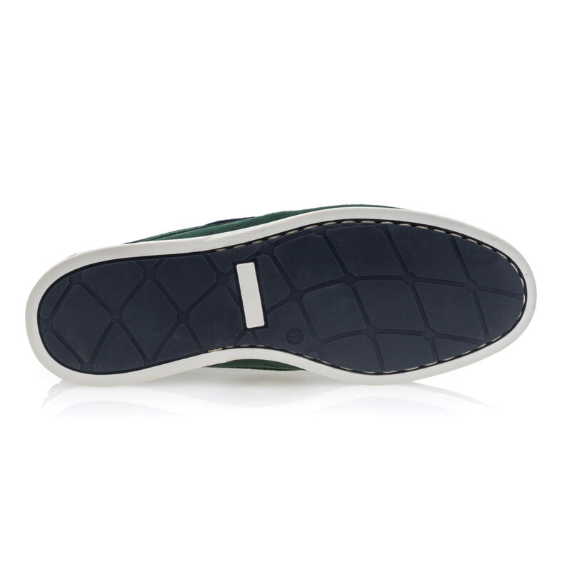 Grüne Herren-Loafer/Bootsschuhe