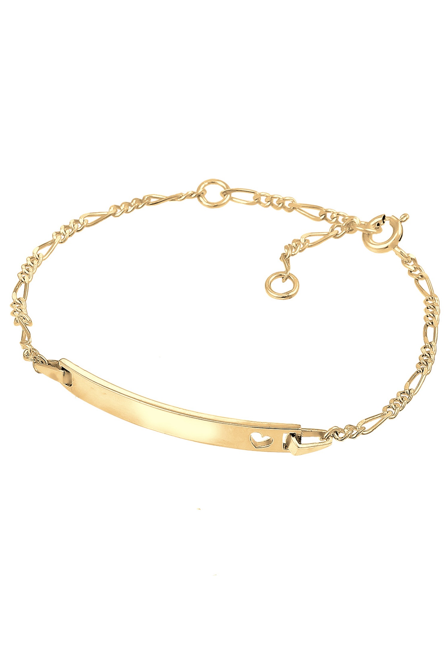 Elli Kinder Herz Geburt Namens-Band 925 Silber