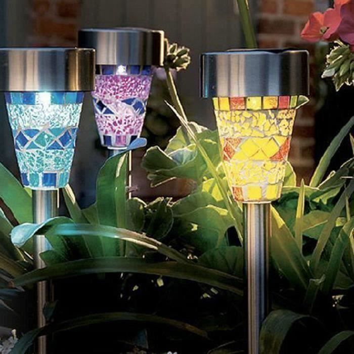 3-delige solar mozaïek borderverlichting, tuinverlichting LIE429