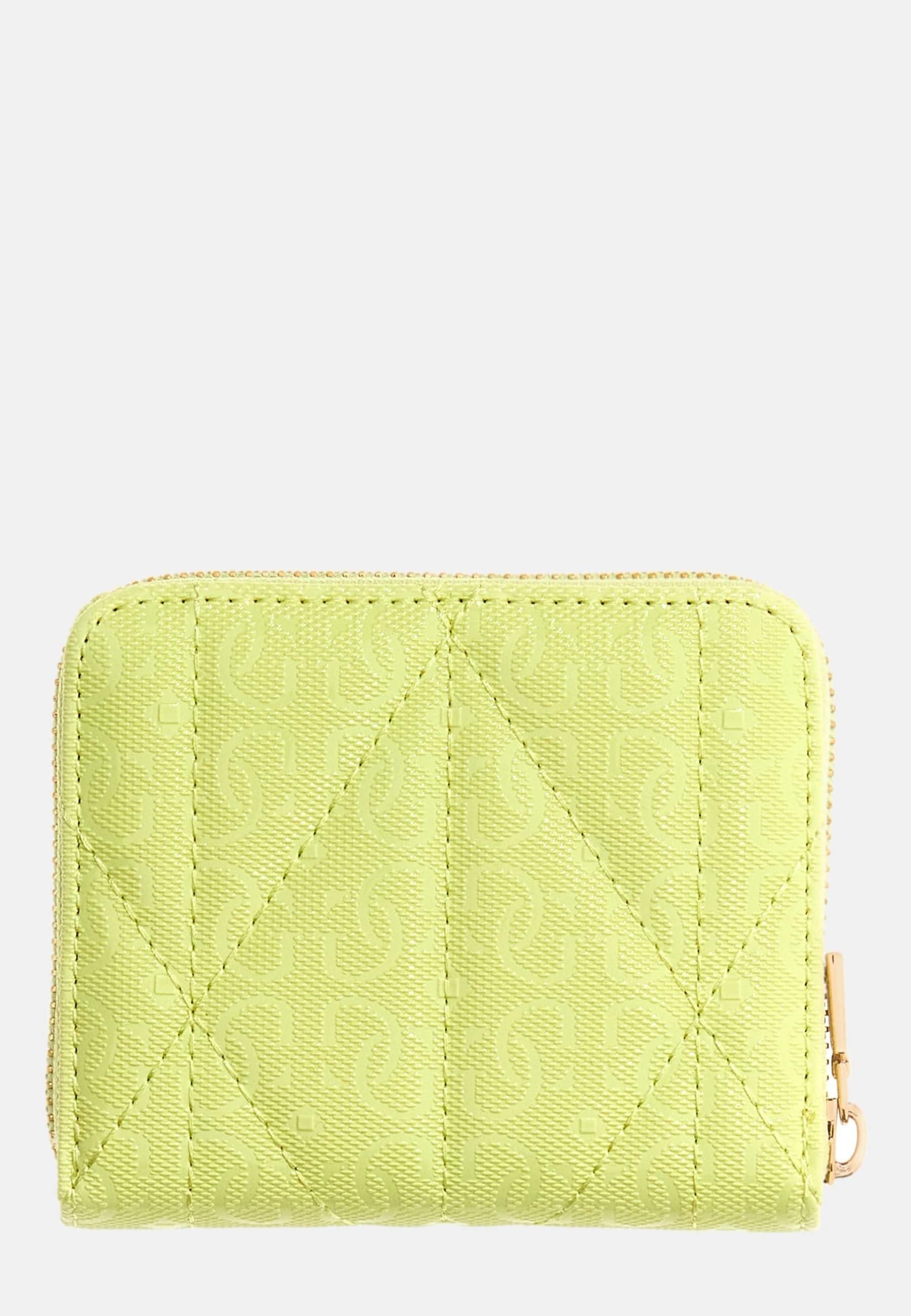 Portefeuille Guess ALDINA SMALL ZIP AROUND - jaune
