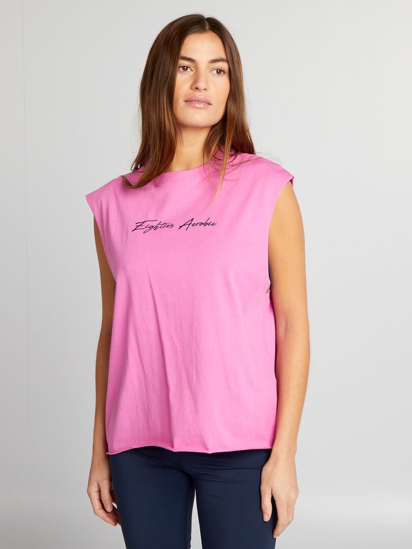 Camiseta sem mangas - ROSA
