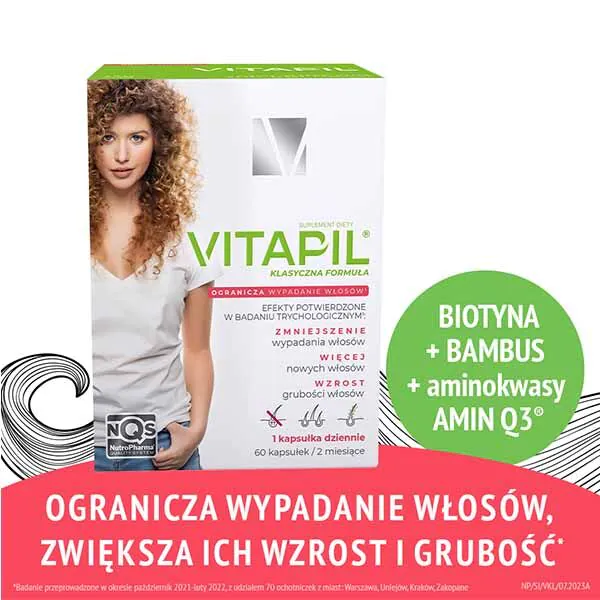 Vitapil Biotyna + Bambus, Tabletki