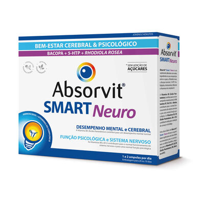 Absorvit Smart Neuro Brain Wellness -lisäravinne 20 ampullia 20 ampullia