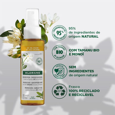 Klorane Tamanu & Monoi Beskytter Soleksponert Hårolje 100ml