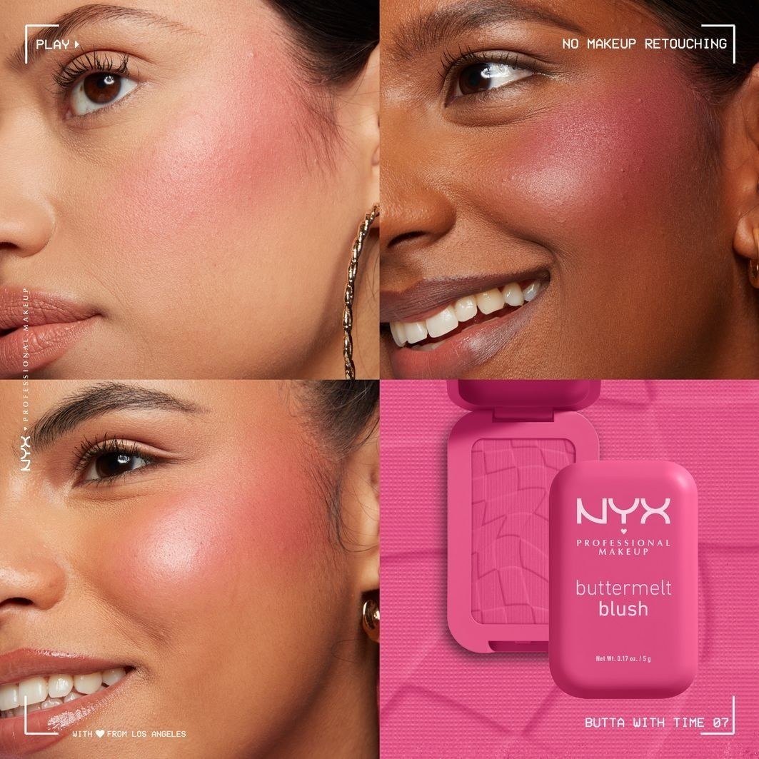 NYX Professional Makeup Blush Buttermelt rdečilo za lica - 5 g