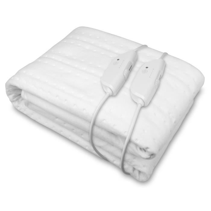 Cubrecolchón calefactable – Calentador para cama doble – Medisana HU 676 – Lavable – 4 niveles de temperatura – Apagado automático – 150 x 160 cm