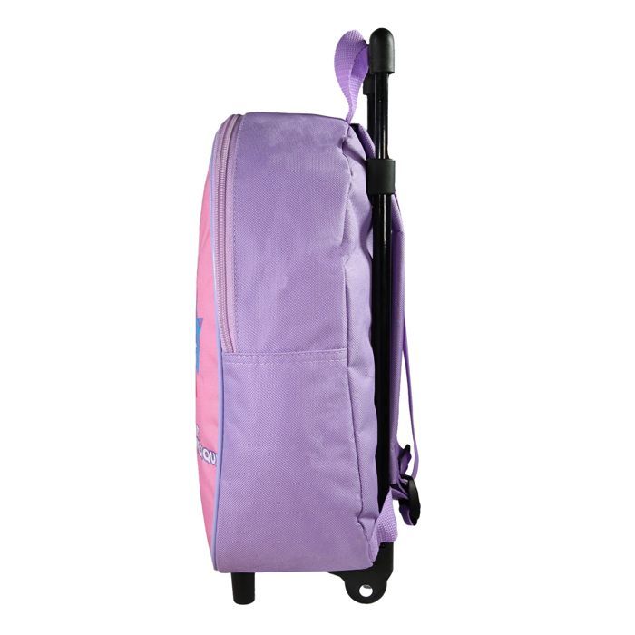 Bagtrotter - Gabby y la Casa Mágica - Mochila escolar con ruedas - Rosa pálido - Niña - 1 compartimento con cremallera -...