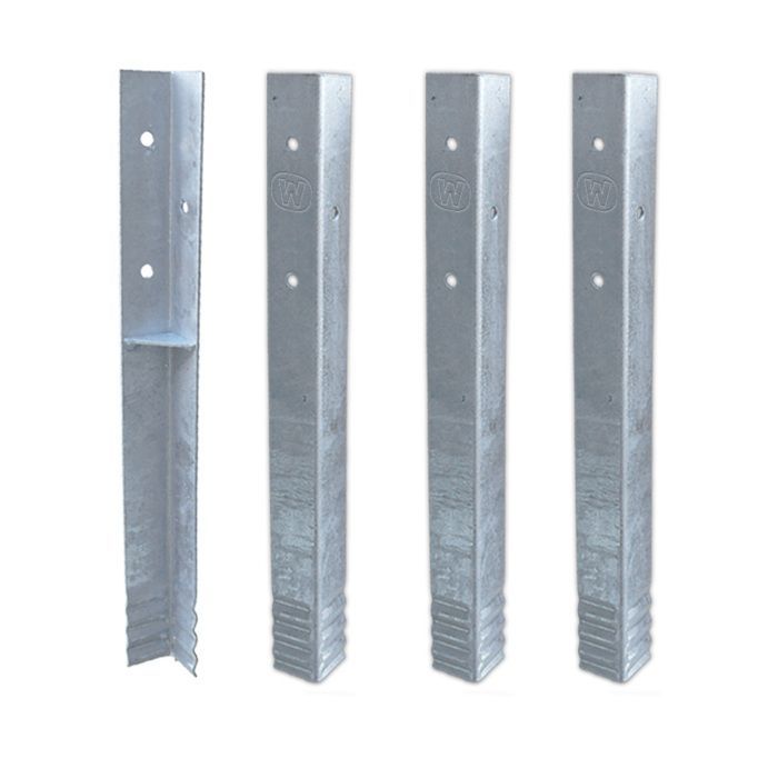 WICKEY SolidLock Corner Anchors – Pack of 4 – Galvanized Steel Anchors – Condition for 10-Year Warranty*