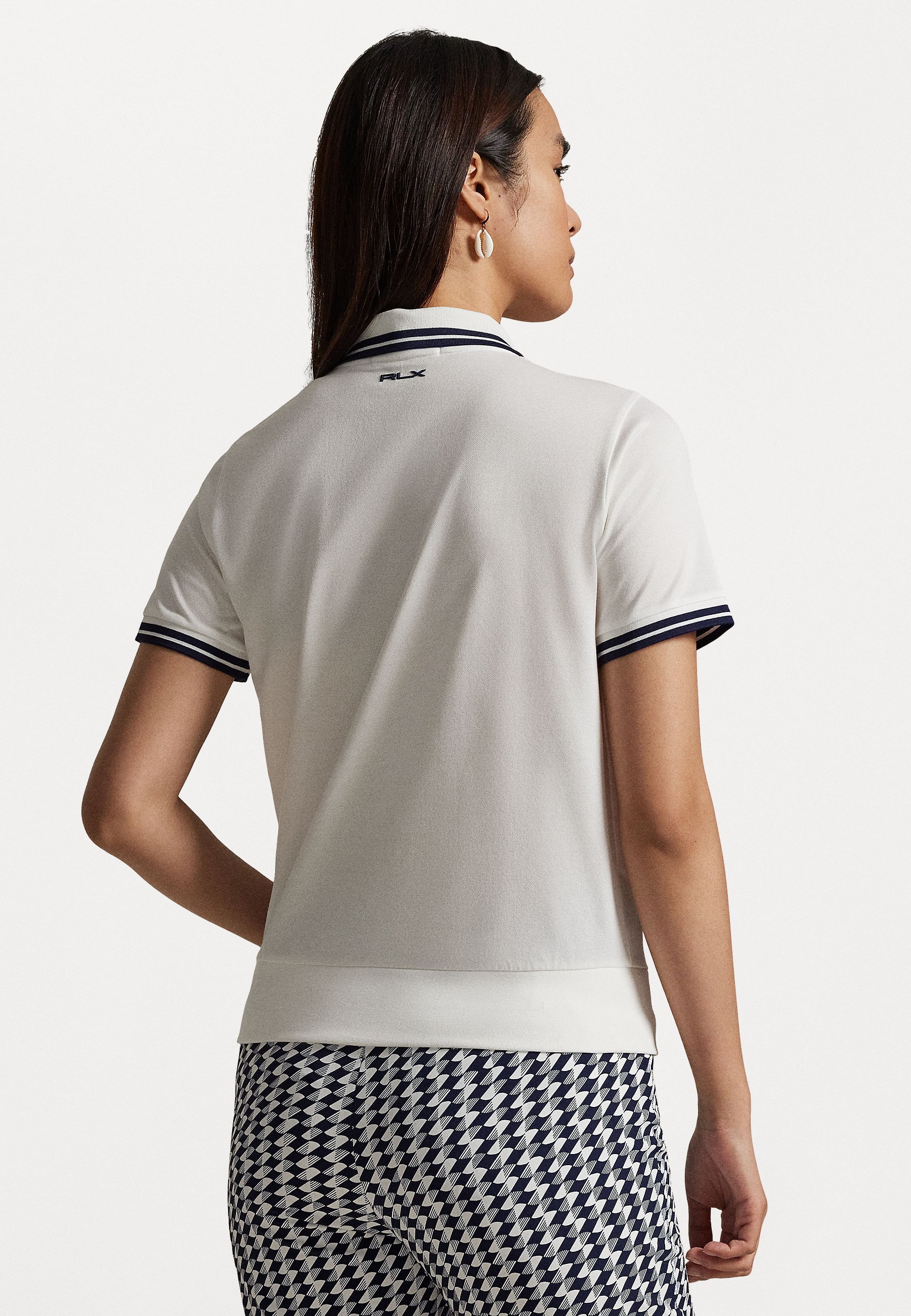 Polo Ralph Lauren - Polo à manches courtes - Blanc céramique/Bleu marine raffiné