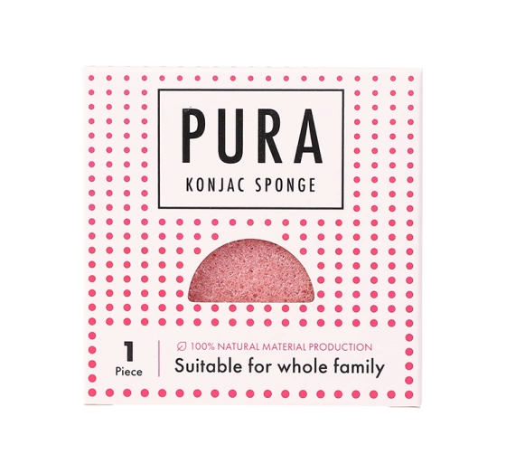 Sister Young Pura naturalna gąbka Konjac do mycia twarzy Pink