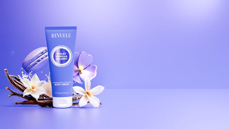 Revuele Creme Hidratante Corporal com Fragrância de Violeta e Baunilha