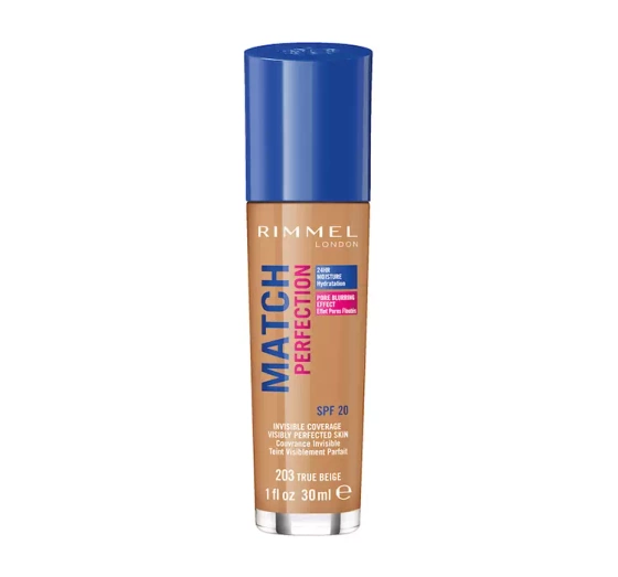 RIMMEL PODKŁAD MATCH PERFECTION NR 203 NOWA WERSJA