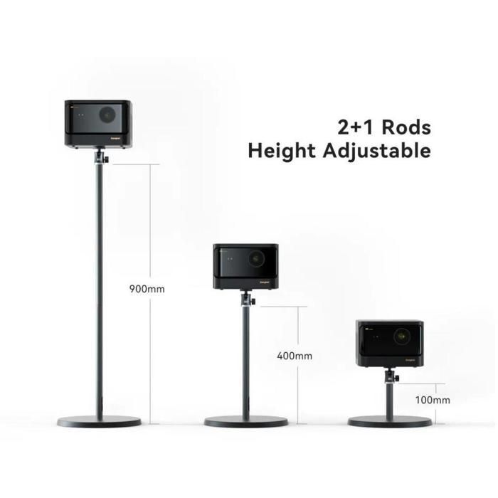 Suport pentru proiector - DANGBEI - reglabil la 360° - Înălțime 10 până la 90 cm - Oțel - Negru