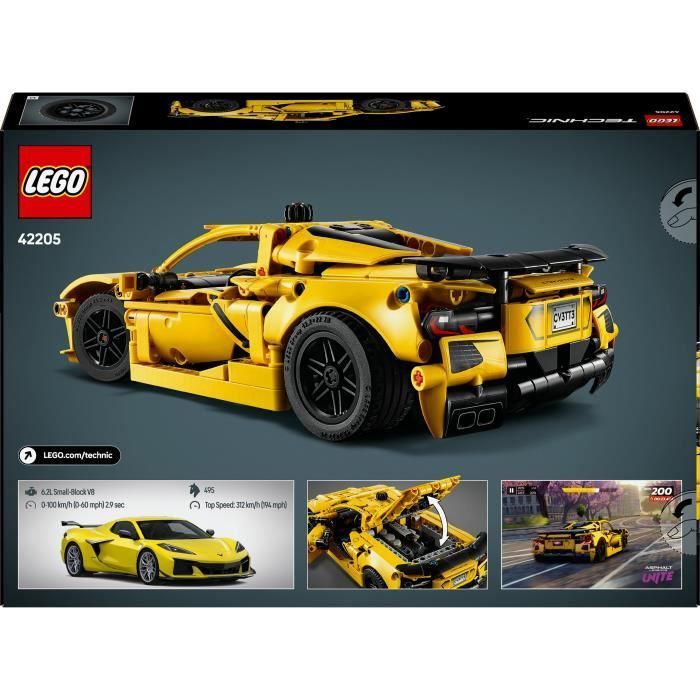 LEGO Technic 42205 Chevrolet Corvette Stingray - Sportwagen voor jongens vanaf 9 jaar