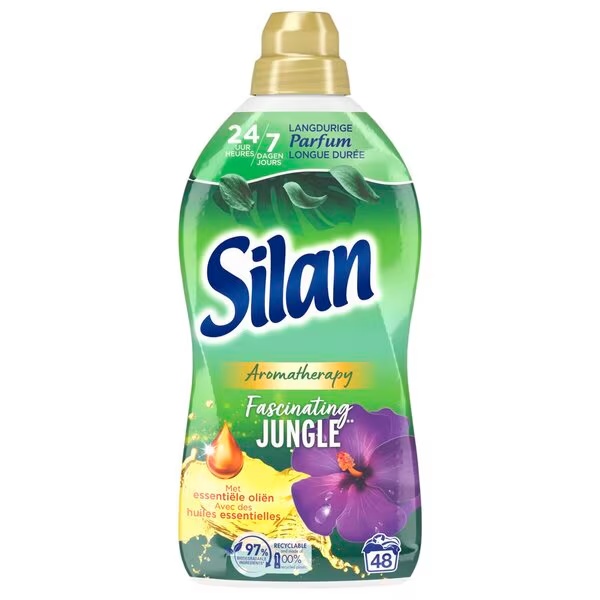 Mehčalec za perilo Silan Aromatherapy Fascinating Jungle, 1056 ml, 48 pranj