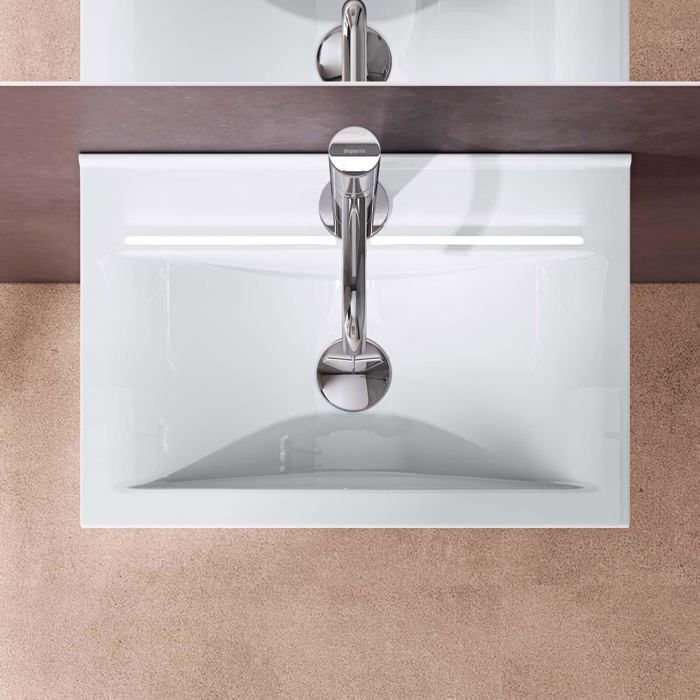 Lavabo vasque a poser ou monter au mur evier design Bruxelles-118C 45 x 30,5 x10,5 cm