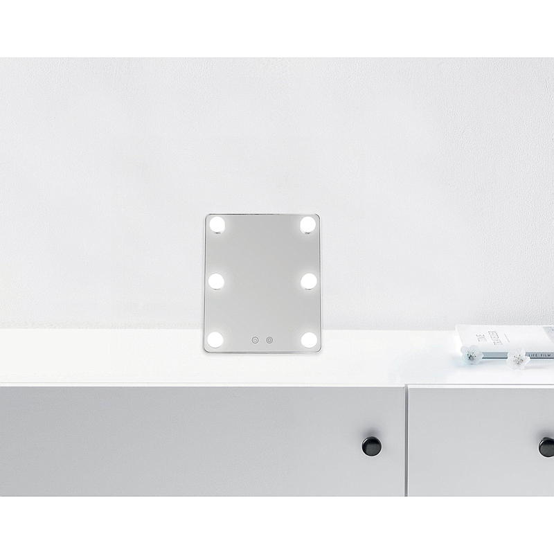 Essentii Kosmetikspiegel 30,5 x 25,5 x 7 cm mit LED-Beleuchtung