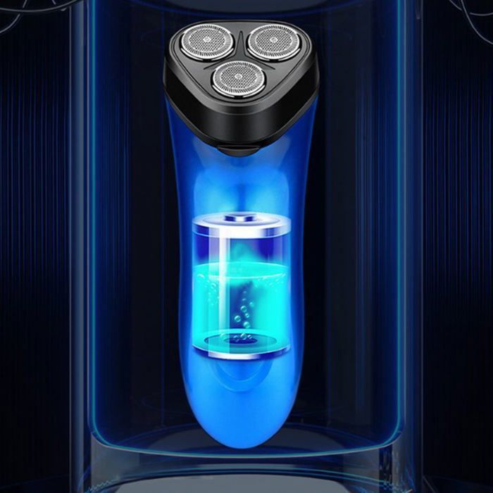 Rasoir électrique rechargeable à trois têtes, rasoir portable de voyage rechargeable, rasoir à barbe USB pour hommes