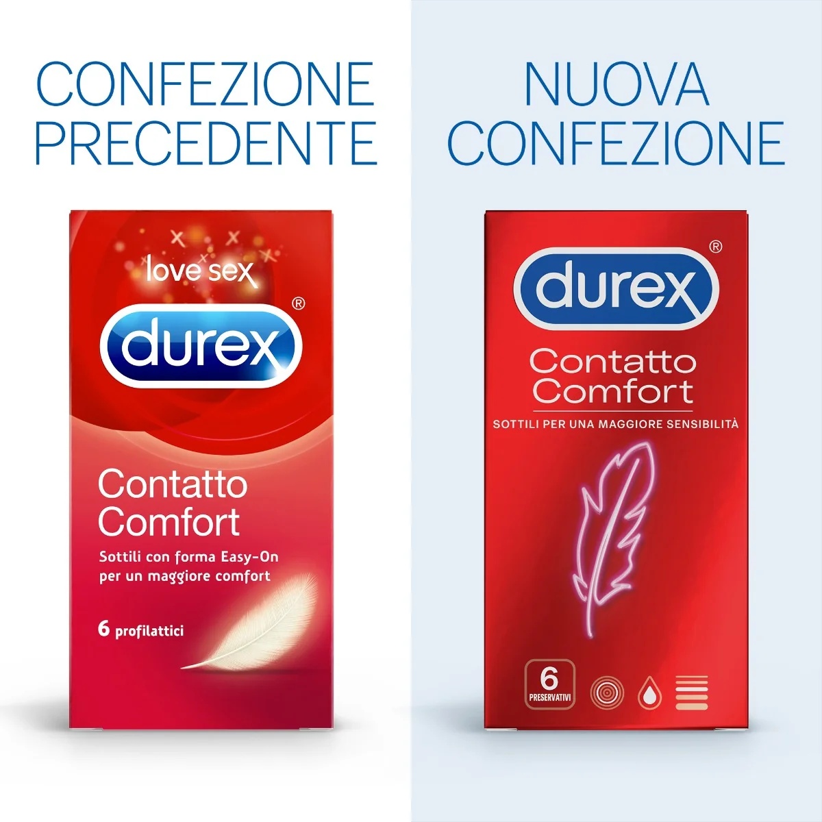 DUREX Durex Contact Comfort Dunne Condooms 6 stuks met extra glijmiddel