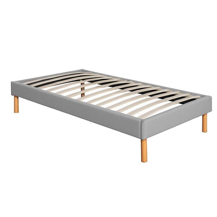 King of Dreams - Gestoffeerde bedbodem 90x190 cm - 20 cm - 13 latten - Snelle en eenvoudige montage - Onderhoudsvriendelijke hoes - BED