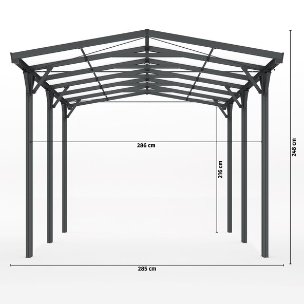 Carport din aluminiu