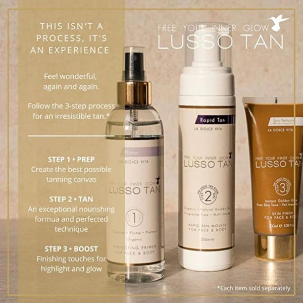 Lusso Tan színezett önbarnító hab ultra sötét 200ml