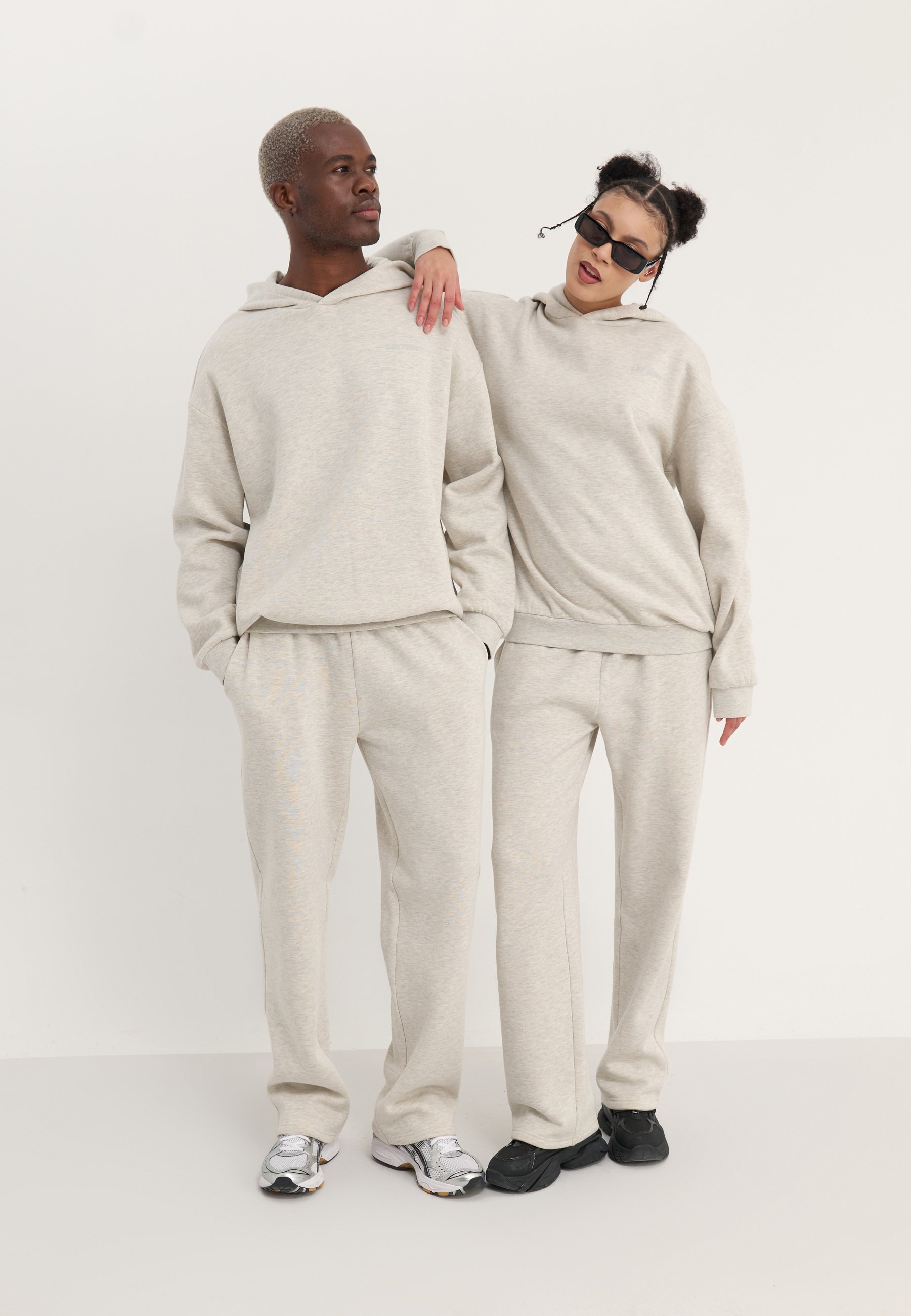 YOURTURN UNISEX - Tuta sportiva - grigio chiaro screziato