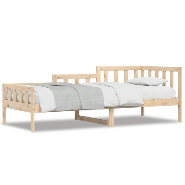Łóżko dzienne bez materaca 90x190 cm lite drewno sosnowe