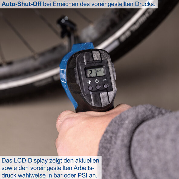 Compresor manual fără fir C-AC20-X, incl. baterie și încărcător