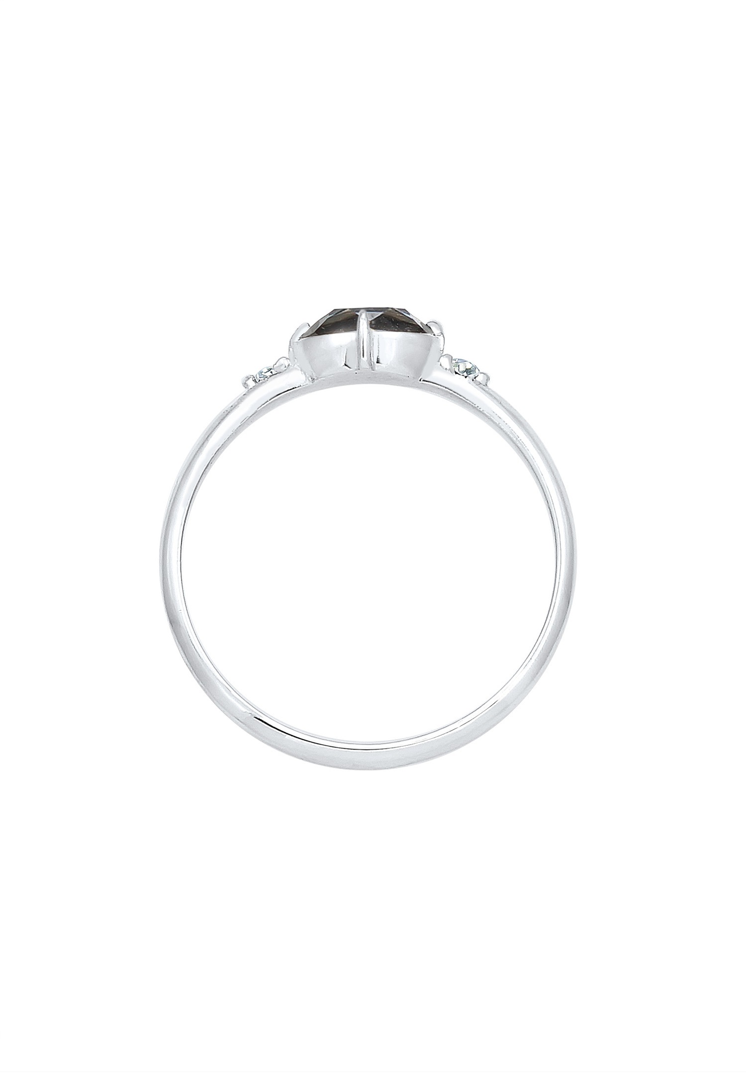 Elli Femmes Simple Elégant avec cristaux en argent sterling 925