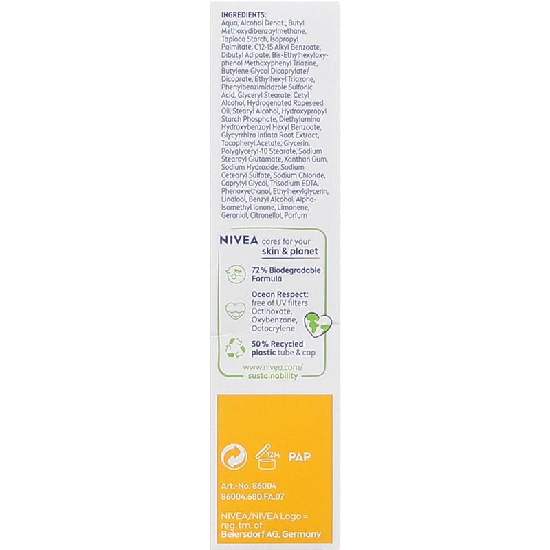 Nivea Nivea Sun ansiktskräm SPF 30 glanskontroll, 50 ml