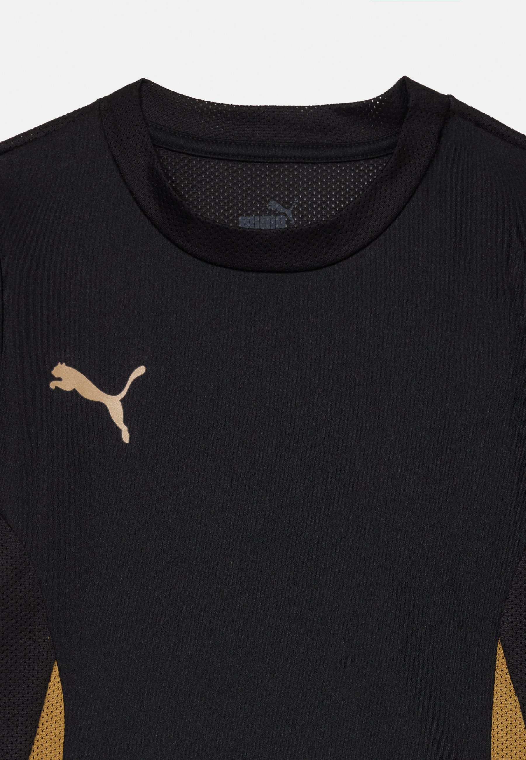 Puma TEAMGOAL MATCHDAY - Sport T-shirt - zwart/goudkleurig