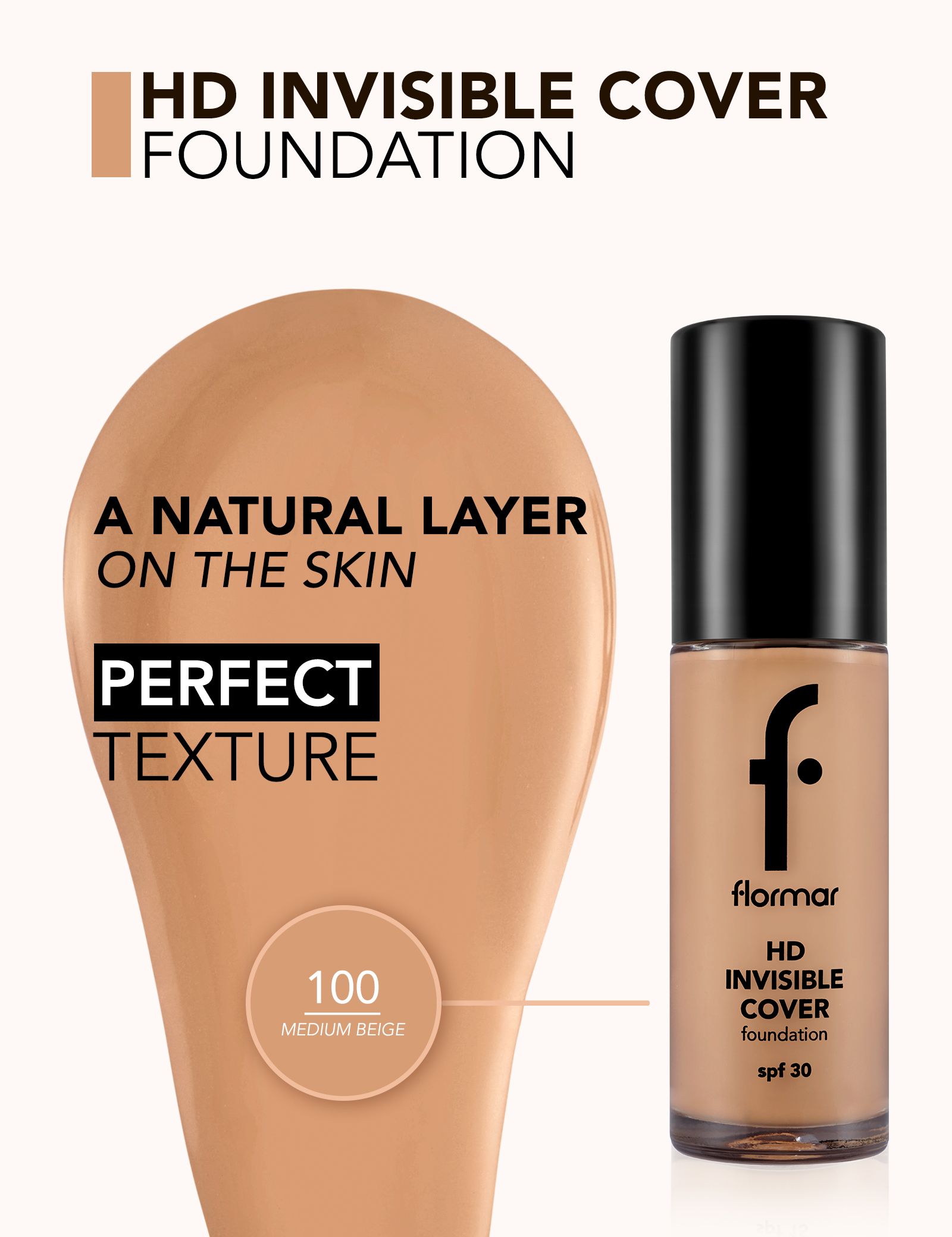 HD Invisible Cover Foundation SPF 30 Makiažo pagrindai