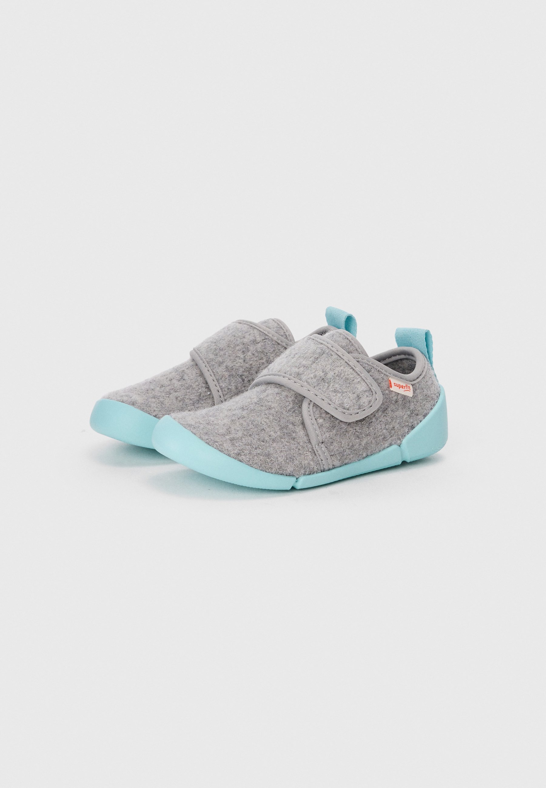 Superfit VENTI BAREFOOT UNISEX - Pantofle - šedá/světle zelená